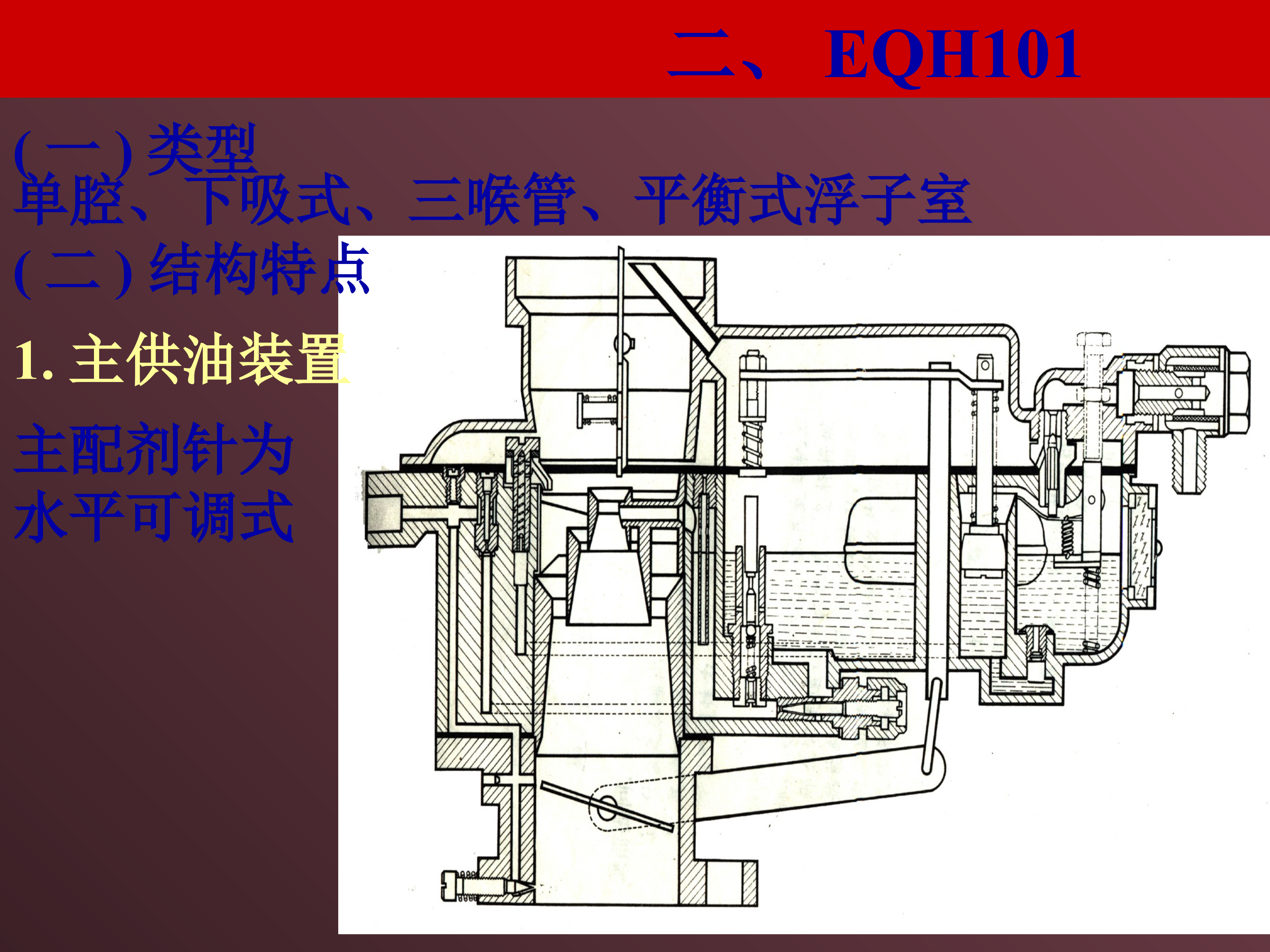 典型化油器构造2